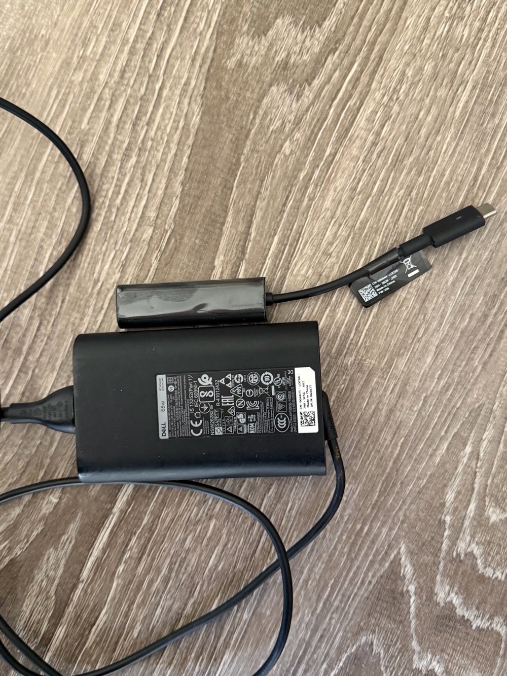 Dell Black USB-C Power Adapter with Cable